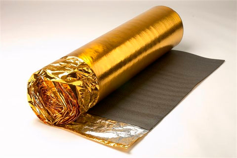 Acoustic Super Sonic Gold Underlay 5mm Engineered for All Wood, Laminate Flooring Damp Proof Membrane Great Sound & Heat Insulation