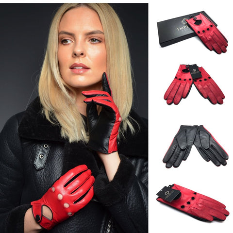 STELLA LADIES LEATHER DRIVING GLOVES