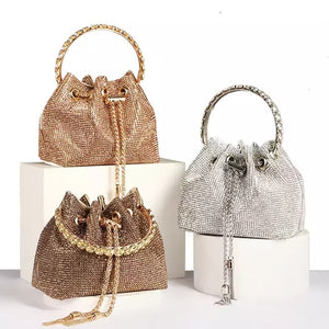 Wholesale 2022 Women Activity Party Shiny Rhinestone Bags Handbag