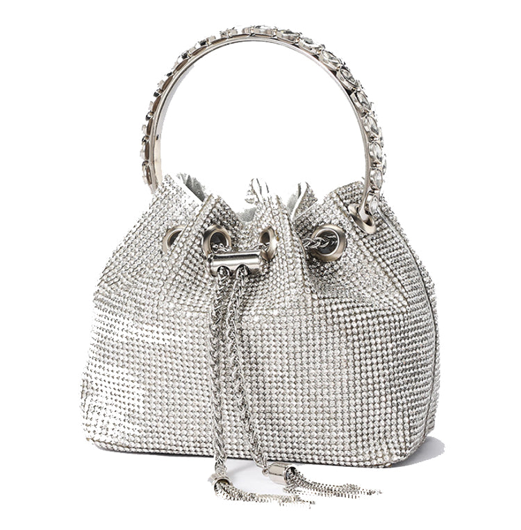 Shiny Wedding Clutch Handbag for Women Girls Glitter Shoulder Bag